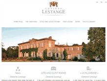 Tablet Screenshot of chateau-lestange.com